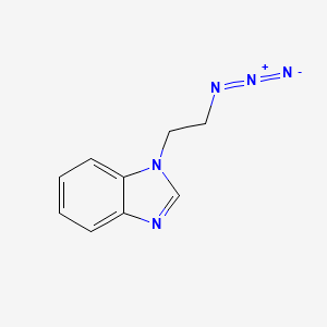 molecular formula C9H9N5 B2771608 1-(2-azidoethyl)-1H-1,3-benzodiazole CAS No. 1247135-06-3