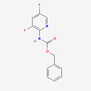 molecular formula C13H10F2N2O2 B2771626 Benzyl N-(3,5-difluoropyridin-2-yl)carbamate CAS No. 1260804-29-2