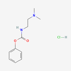 molecular formula C11H17ClN2O2 B2771638 phenyl N-[2-(dimethylamino)ethyl]carbamate hydrochloride CAS No. 163799-67-5
