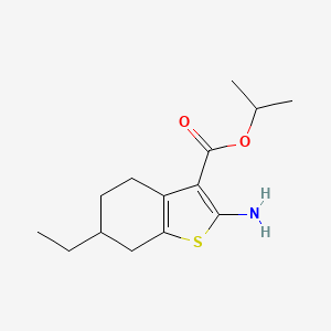 Isopropyl 2-amino-6-ethyl-4,5,6,7-tetrahydro-1-benzothiophene-3-carboxylate