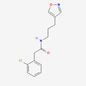 2-(2-chlorophenyl)-N-(3-(isoxazol-4-yl)propyl)acetamide