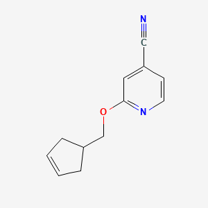 2-[(Cyclopent-3-en-1-yl)methoxy]pyridine-4-carbonitrile