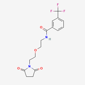 N-[2-[2-(2,5-Dioxopyrrolidin-1-yl)ethoxy]ethyl]-3-(trifluoromethyl)benzamide