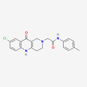 2-(8-chloro-10-oxo-3,4-dihydrobenzo[b][1,6]naphthyridin-2(1H,5H,10H)-yl)-N-(p-tolyl)acetamide