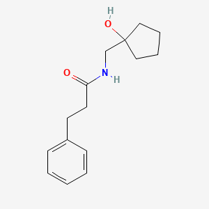 N-((1-hydroxycyclopentyl)methyl)-3-phenylpropanamide