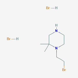1-(2-Bromoethyl)-2,2-dimethylpiperazine;dihydrobromide