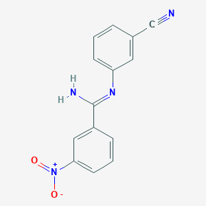 N-(3-cyanophenyl)-3-nitrobenzenecarboximidamide