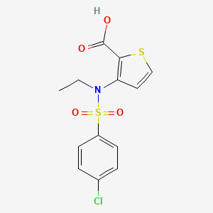3-[[(4-Chlorophenyl)sulfonyl](ethyl)amino]thiophene-2-carboxylic acid