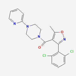 3-(2,6-Dichlorophenyl)-5-methylisoxazol-4-YL 4-(2-pyridyl)piperazinyl ketone