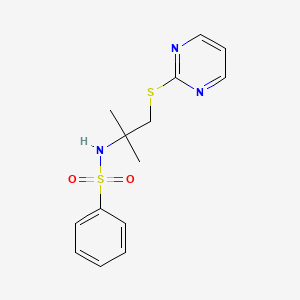 N-[1,1-dimethyl-2-(2-pyrimidinylthio)ethyl]benzenesulfonamide