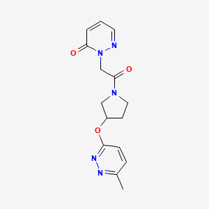 2-(2-(3-((6-methylpyridazin-3-yl)oxy)pyrrolidin-1-yl)-2-oxoethyl)pyridazin-3(2H)-one