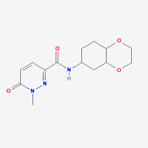 1-methyl-N-(octahydrobenzo[b][1,4]dioxin-6-yl)-6-oxo-1,6-dihydropyridazine-3-carboxamide