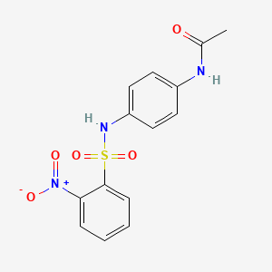 N-(4-{[(2-nitrophenyl)sulfonyl]amino}phenyl)acetamide
