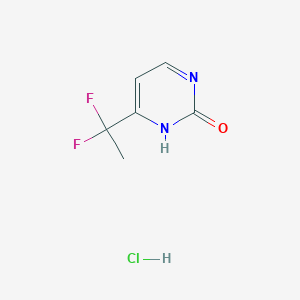 6-(1,1-Difluoroethyl)-1H-pyrimidin-2-one;hydrochloride