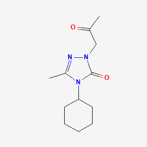 4-cyclohexyl-3-methyl-1-(2-oxopropyl)-4,5-dihydro-1H-1,2,4-triazol-5-one
