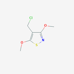 4-(Chloromethyl)-3,5-dimethoxy-1,2-thiazole