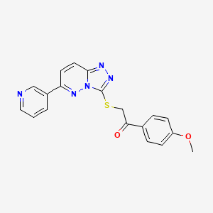 1-(4-Methoxyphenyl)-2-[(6-pyridin-3-yl-[1,2,4]triazolo[4,3-b]pyridazin-3-yl)sulfanyl]ethanone