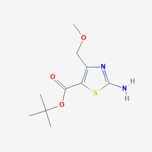 Tert-butyl 2-amino-4-(methoxymethyl)-1,3-thiazole-5-carboxylate