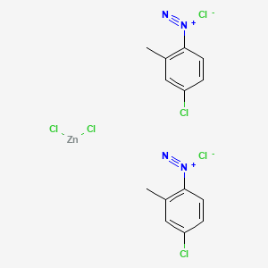 molecular formula C14H12Cl6N4Zn B2771796 Fast red TR salt hemi(zinc chloride) 