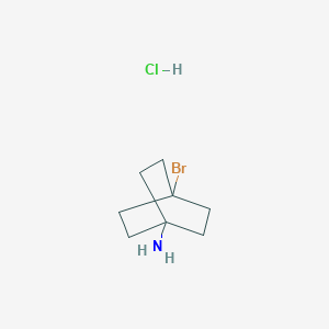 molecular formula C8H15BrClN B2771811 4-Bromobicyclo[2.2.2]octan-1-amine hydrochloride CAS No. 135908-39-3