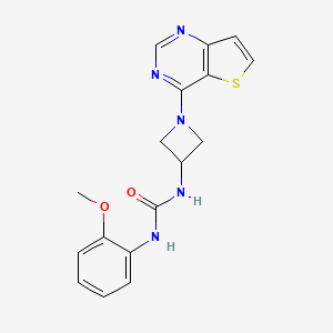1-(2-Methoxyphenyl)-3-(1-thieno[3,2-d]pyrimidin-4-ylazetidin-3-yl)urea