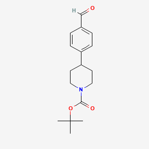 molecular formula C17H23NO3 B2771832 Tert-butyl 4-(4-formylphenyl)piperidine-1-carboxylate CAS No. 732275-93-3