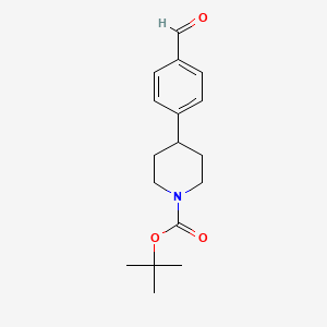 molecular formula C17H23NO3 B2771832 叔丁基4-(4-甲醛苯基)哌啶-1-羧酸酯 CAS No. 732275-93-3