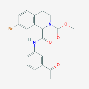 molecular formula C20H19BrN2O4 B2771834 methyl 1-((3-acetylphenyl)carbamoyl)-7-bromo-3,4-dihydroisoquinoline-2(1H)-carboxylate CAS No. 1351581-55-9