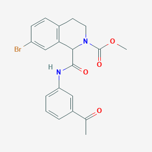 methyl 1-((3-acetylphenyl)carbamoyl)-7-bromo-3,4-dihydroisoquinoline-2(1H)-carboxylate