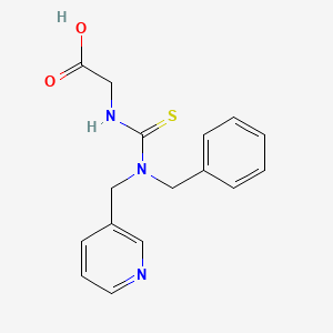 ({[Benzyl(pyridin-3-ylmethyl)amino]-carbonothioyl}amino)acetic acid