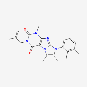 molecular formula C22H25N5O2 B2771844 6-(2,3-Dimethylphenyl)-4,7,8-trimethyl-2-(2-methylprop-2-enyl)purino[7,8-a]imidazole-1,3-dione CAS No. 899987-72-5