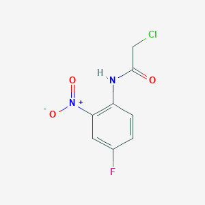 molecular formula C8H6ClFN2O3 B2771847 2-chloro-N-(4-fluoro-2-nitrophenyl)acetamide CAS No. 379255-78-4