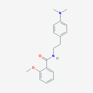 molecular formula C18H22N2O2 B2771892 N-(4-(二甲胺基)苯乙基)-2-甲氧基苯甲酰胺 CAS No. 953167-55-0