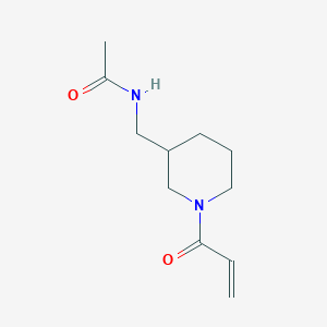 molecular formula C11H18N2O2 B2771897 N-{[1-(prop-2-enoyl)piperidin-3-yl]methyl}acetamide CAS No. 2179723-98-7