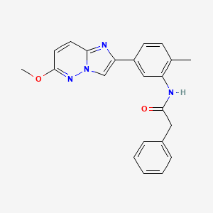 molecular formula C22H20N4O2 B2771911 N-(5-{6-methoxyimidazo[1,2-b]pyridazin-2-yl}-2-methylphenyl)-2-phenylacetamide CAS No. 953150-28-2
