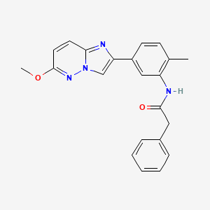 molecular formula C22H20N4O2 B2771911 N-(5-(6-甲氧基咪唑并[1,2-b]吡啉-2-基)-2-甲基苯基)-2-苯乙酰胺 CAS No. 953150-28-2