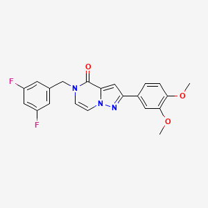 5-(3,5-difluorobenzyl)-2-(3,4-dimethoxyphenyl)pyrazolo[1,5-a]pyrazin-4(5H)-one