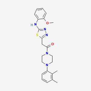 1-(4-(2,3-Dimethylphenyl)piperazin-1-yl)-2-(5-((2-methoxyphenyl)amino)-1,3,4-thiadiazol-2-yl)ethanone