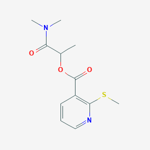 1-(Dimethylcarbamoyl)ethyl 2-(methylsulfanyl)pyridine-3-carboxylate