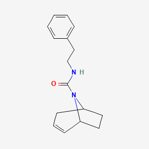 molecular formula C16H20N2O B2771977 N-(2-Phenylethyl)-8-azabicyclo[3.2.1]oct-2-ene-8-carboxamide CAS No. 1796948-06-5