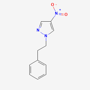 molecular formula C11H11N3O2 B2772021 4-Nitro-1-(2-phenylethyl)-1H-pyrazole CAS No. 28469-23-0