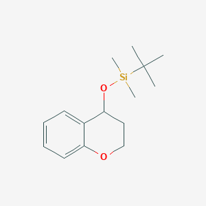 molecular formula C15H24O2Si B2772096 Tert-butyl(chroman-4-yloxy)dimethylsilane CAS No. 1065075-49-1
