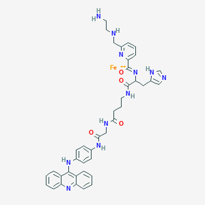 molecular formula C40H42FeN11O4+ B027721 XGBQCUNWOYYLSM-UHFFFAOYSA-M CAS No. 110340-32-4