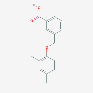 molecular formula C16H16O3 B2772126 3-[(2,4-Dimethylphenoxy)methyl]benzoic acid CAS No. 832737-23-2