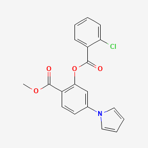 methyl 2-[(2-chlorobenzoyl)oxy]-4-(1H-pyrrol-1-yl)benzenecarboxylate