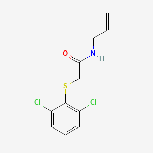 molecular formula C11H11Cl2NOS B2772165 N-allyl-2-[(2,6-dichlorophenyl)sulfanyl]acetamide CAS No. 339097-62-0