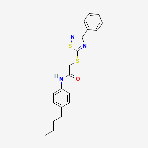 N-(4-butylphenyl)-2-[(3-phenyl-1,2,4-thiadiazol-5-yl)sulfanyl]acetamide