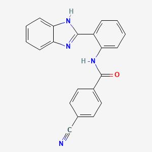 N-[2-(1H-benzimidazol-2-yl)phenyl]-4-cyanobenzamide