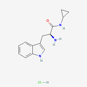 (2S)-2-amino-N-cyclopropyl-3-(1H-indol-3-yl)propanamide hydrochloride