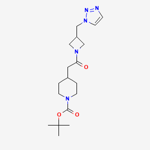 Tert-butyl 4-[2-oxo-2-[3-(triazol-1-ylmethyl)azetidin-1-yl]ethyl]piperidine-1-carboxylate